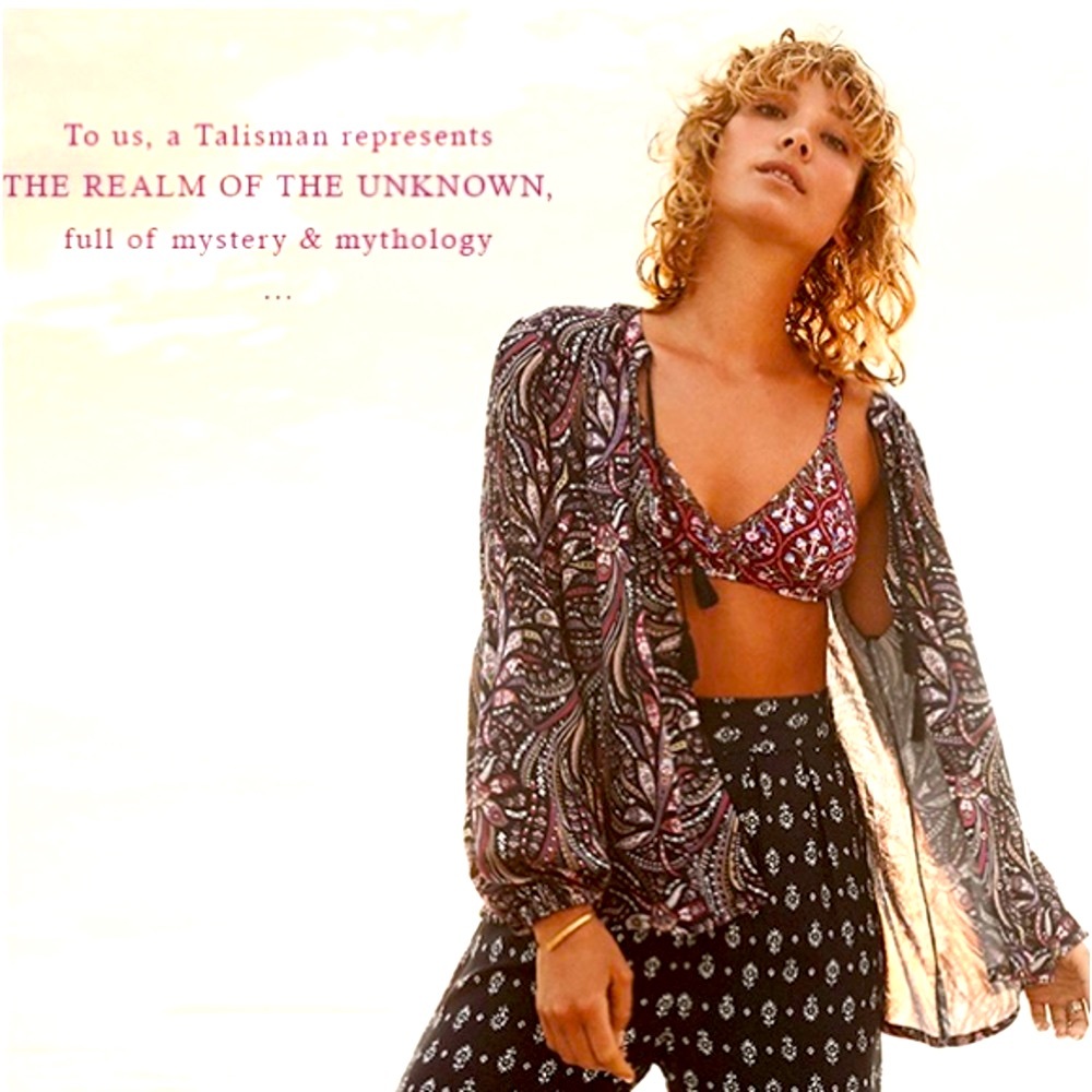 TIGERLILY Bilqis Purple Paisley Long Sleeve Button Shirt Blouse Top NWT RRP$140 - Picture 9 of 16